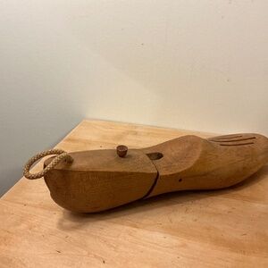 Vintage wooden shoe form shoe tree shoe stretcher  Rochester Shoe Tree Co
